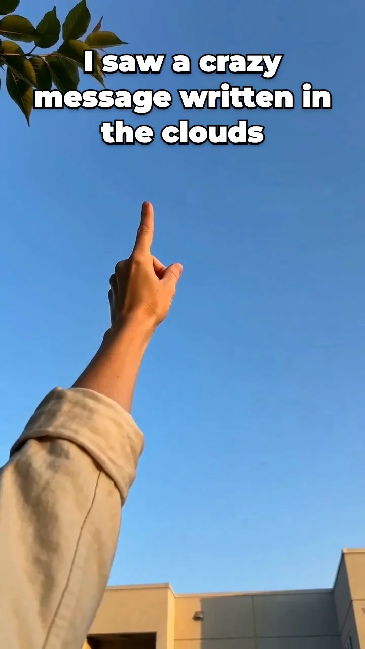 A message in the clouds